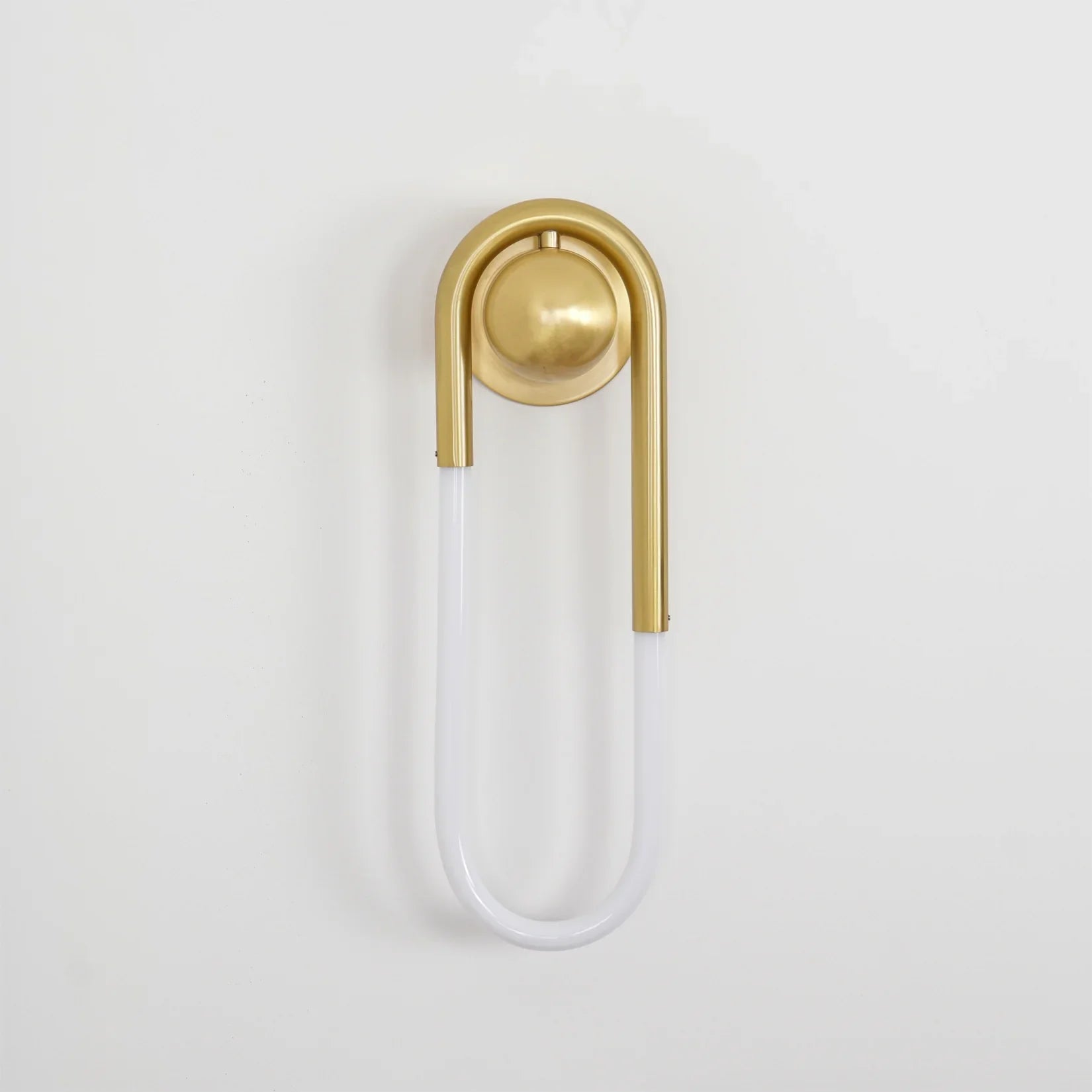 Contemporary Brass Loop LED Wall Light for Interiors | Loopra