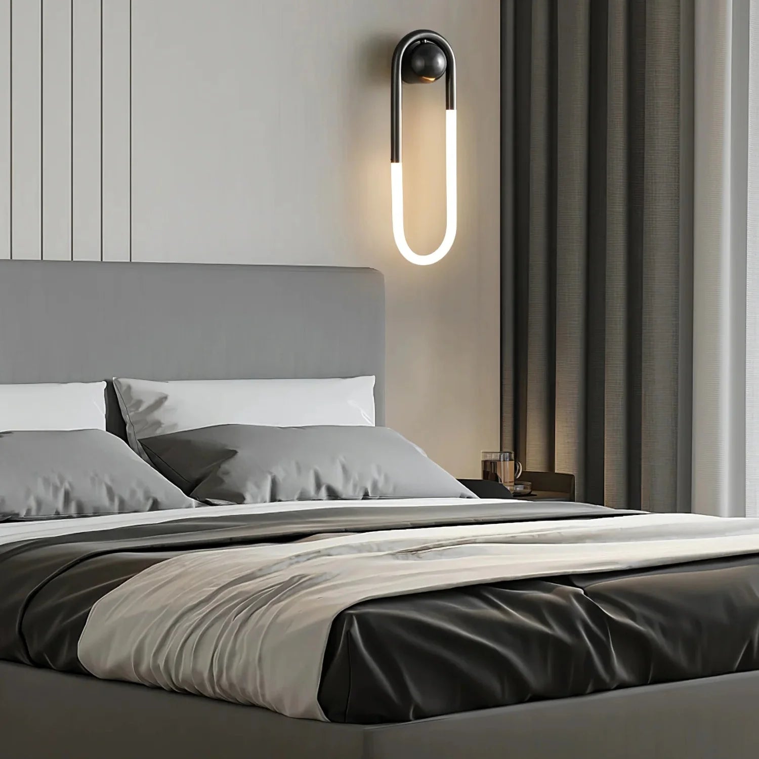 Contemporary Brass Loop LED Wall Light for Interiors | Loopra