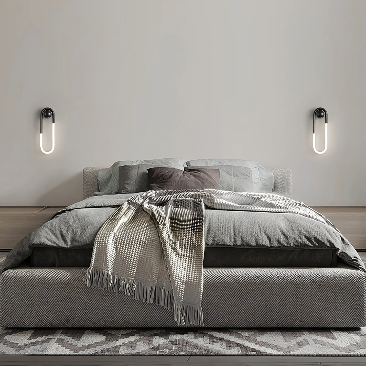 Contemporary Brass Loop LED Wall Light for Interiors | Loopra