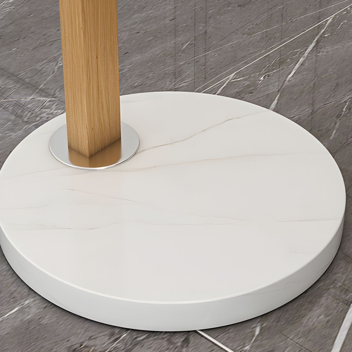 Contemporary Floor Lamp With Tapered Shade Metal Lighting | Wardilo