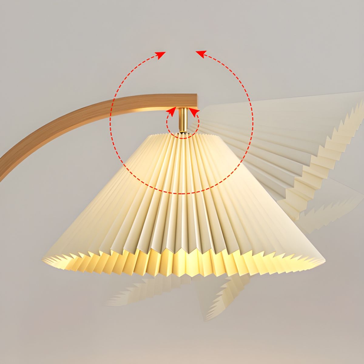 Contemporary Floor Lamp With Tapered Shade Metal Lighting | Wardilo