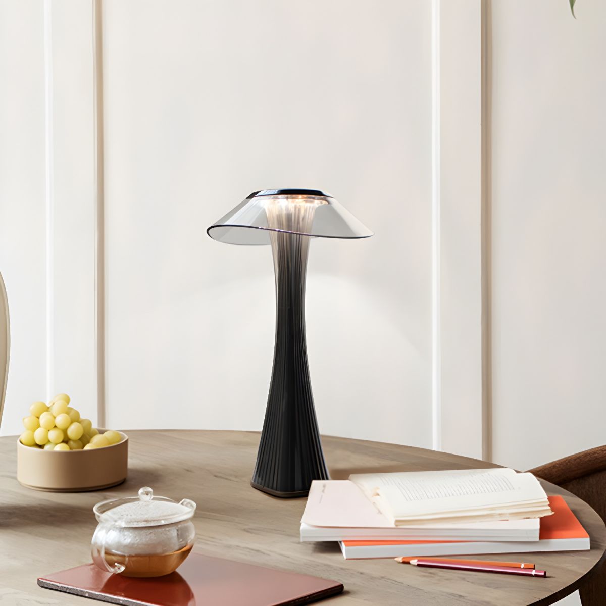 Contemporary Table Lamp with Acrylic Shade | Zarvon