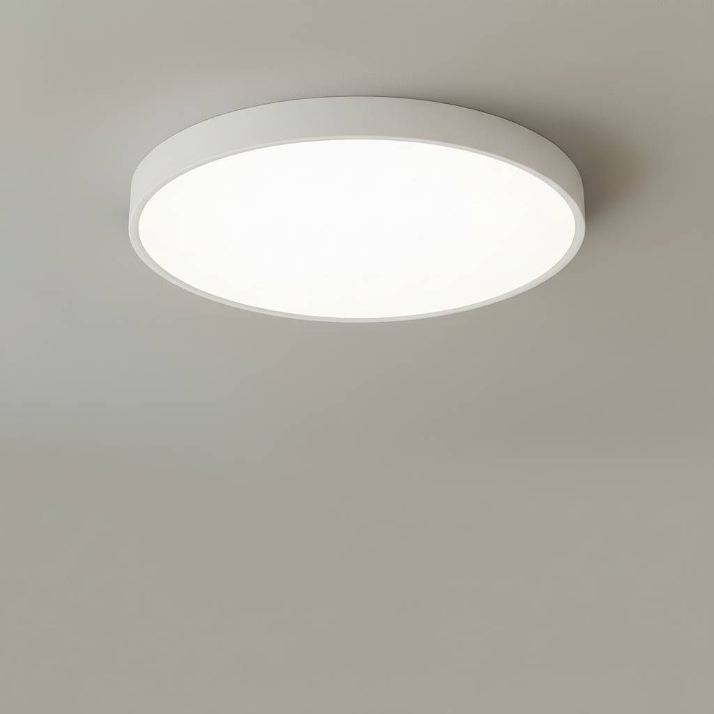 Contemporary Ultra-Thin Flush Mount Ceiling Light | LED Fixture
