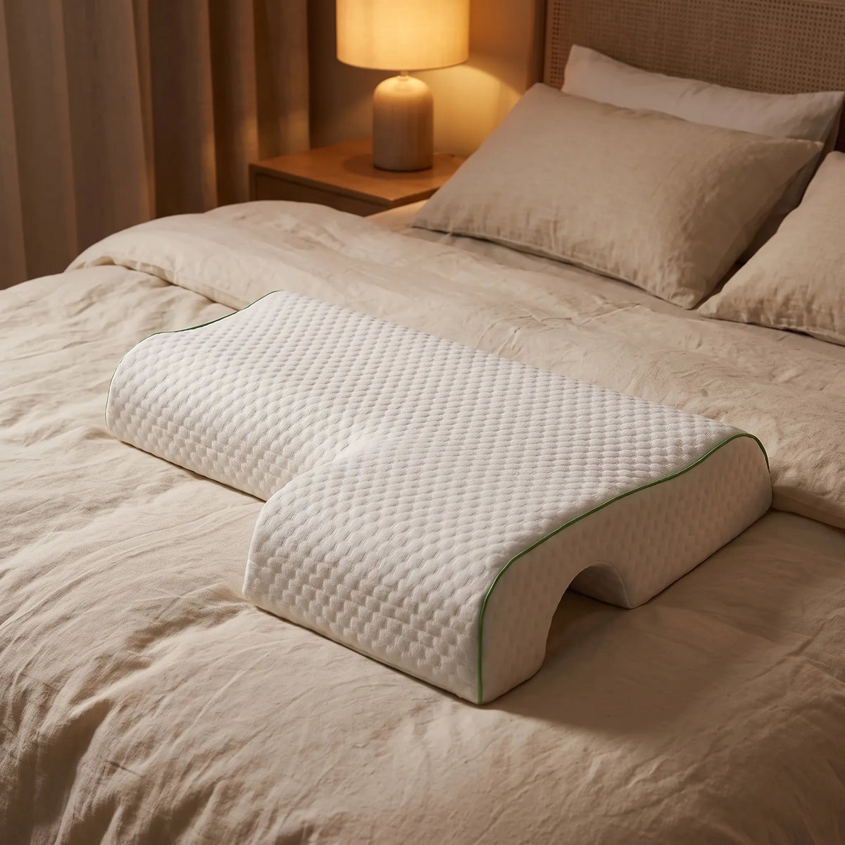 Contoured Tunnel Neck Wedge Pillow