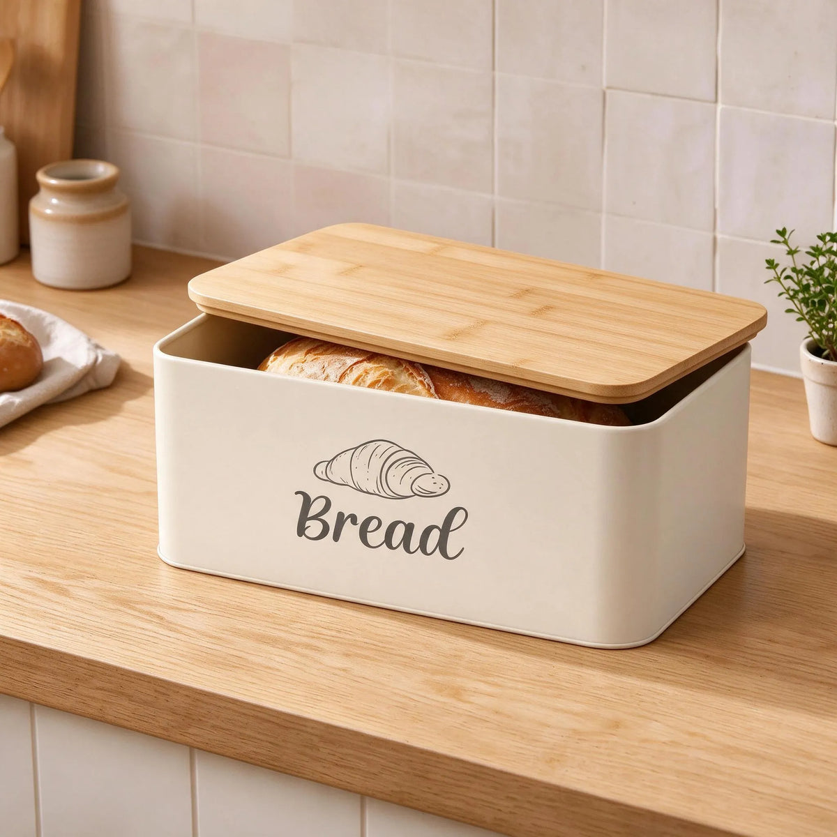 Countertop Rectangular Single Layer Bread Box