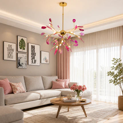 Creative Agate Bedroom Chandelier Aria Light | Nexoris