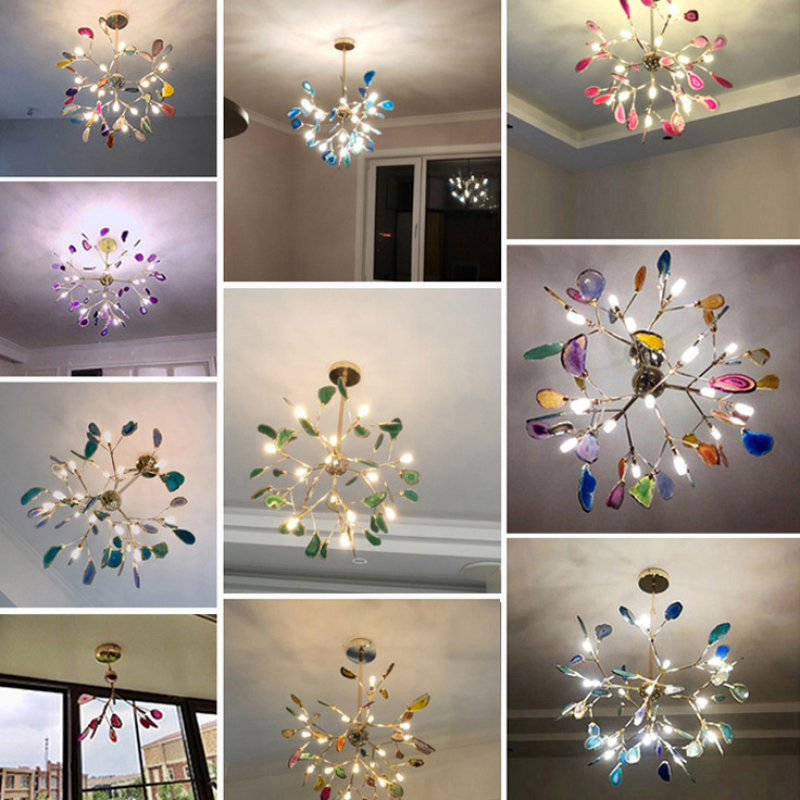 Creative Agate Bedroom Chandelier Aria Light | Nexoris