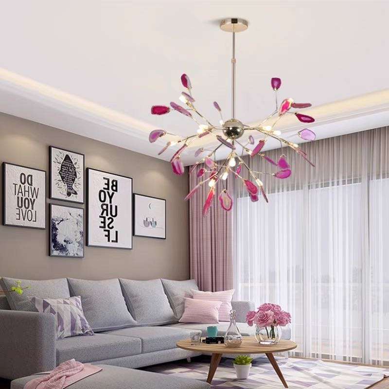 Creative Agate Bedroom Chandelier Aria Light | Nexoris