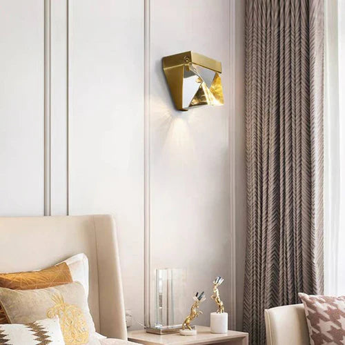 Crystal Diamond Outdoor Wall Light Metal Design | Torvico