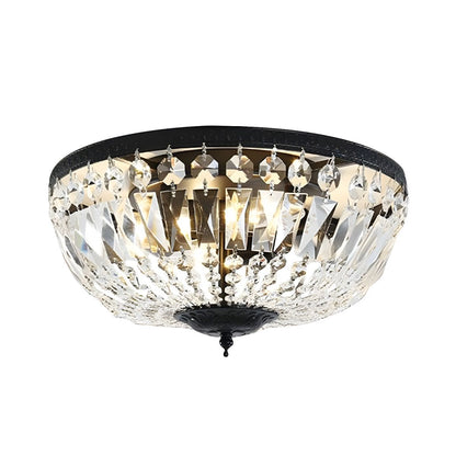 Crystal Dome Ceiling Light Scandinavian Flush Mount | Aurele