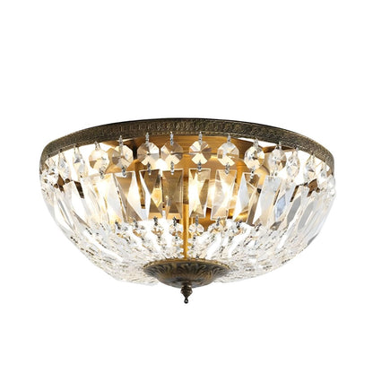 Crystal Dome Ceiling Light Scandinavian Flush Mount | Aurele