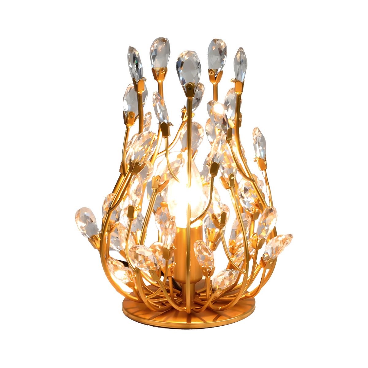 Crystal Retro Accent Table Lamp Modern Style | Voliran