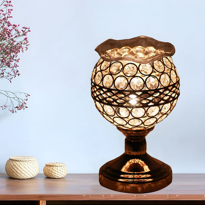 Crystal Shade Table Lamp Gold Modern Style | Cyralis