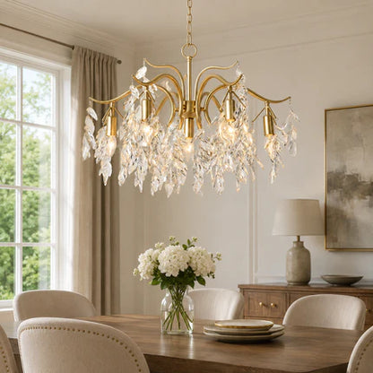 Crystal Wisteria LED Ceiling Chandelier | Zephora