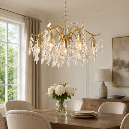 Crystal Wisteria LED Ceiling Chandelier | Zephora