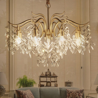 Crystal Wisteria LED Ceiling Chandelier | Zephora