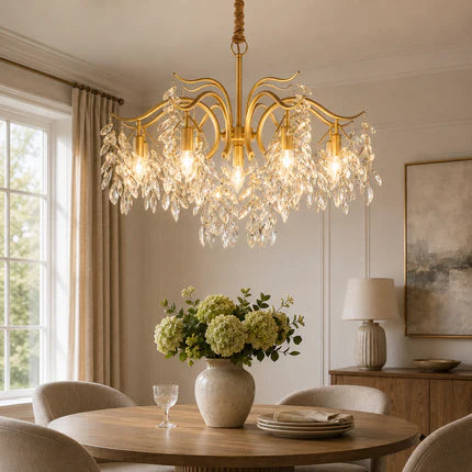Crystal Wisteria LED Ceiling Chandelier | Zephora