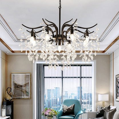 Crystal Wisteria LED Ceiling Chandelier | Zephora