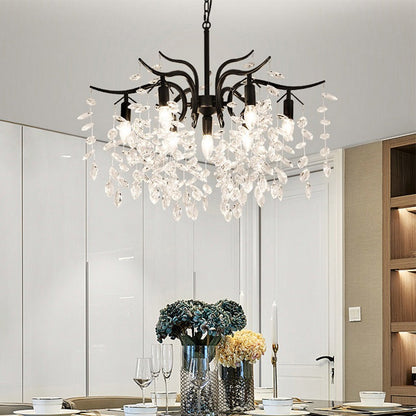 Crystal Wisteria LED Ceiling Chandelier | Zephora
