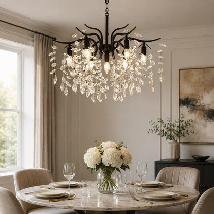 Crystal Wisteria LED Ceiling Chandelier | Zephora