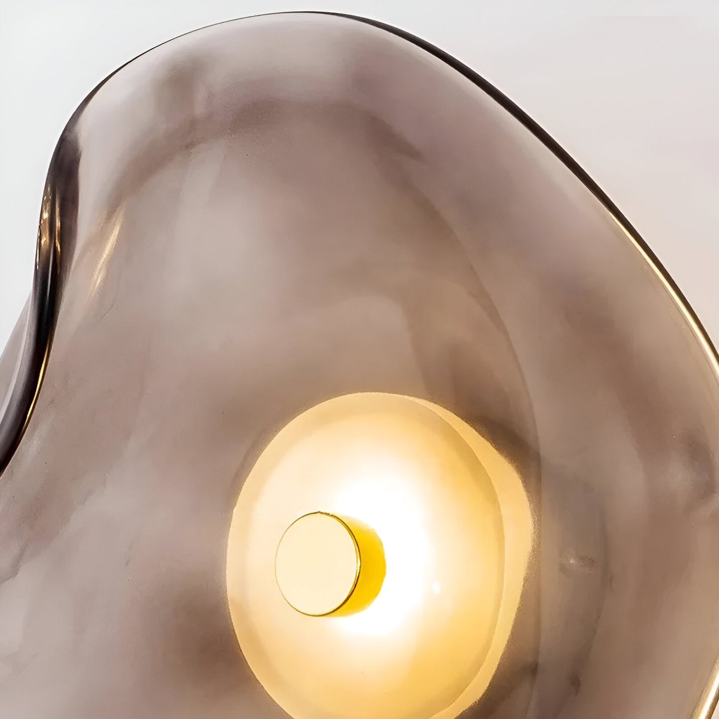 Curved Glass Wall Light in Nordic Japandi Style | Glazia