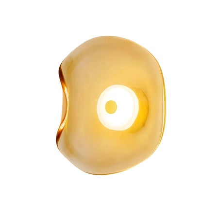 Curved Glass Wall Light in Nordic Japandi Style | Glazia