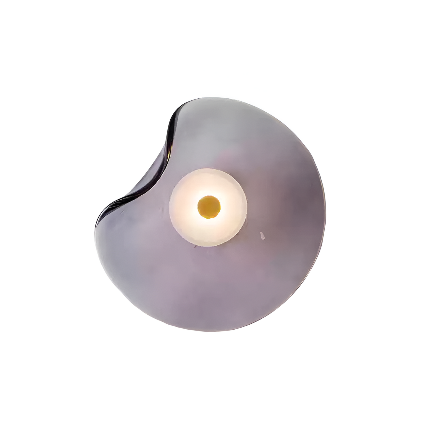 Curved Glass Wall Light in Nordic Japandi Style | Glazia