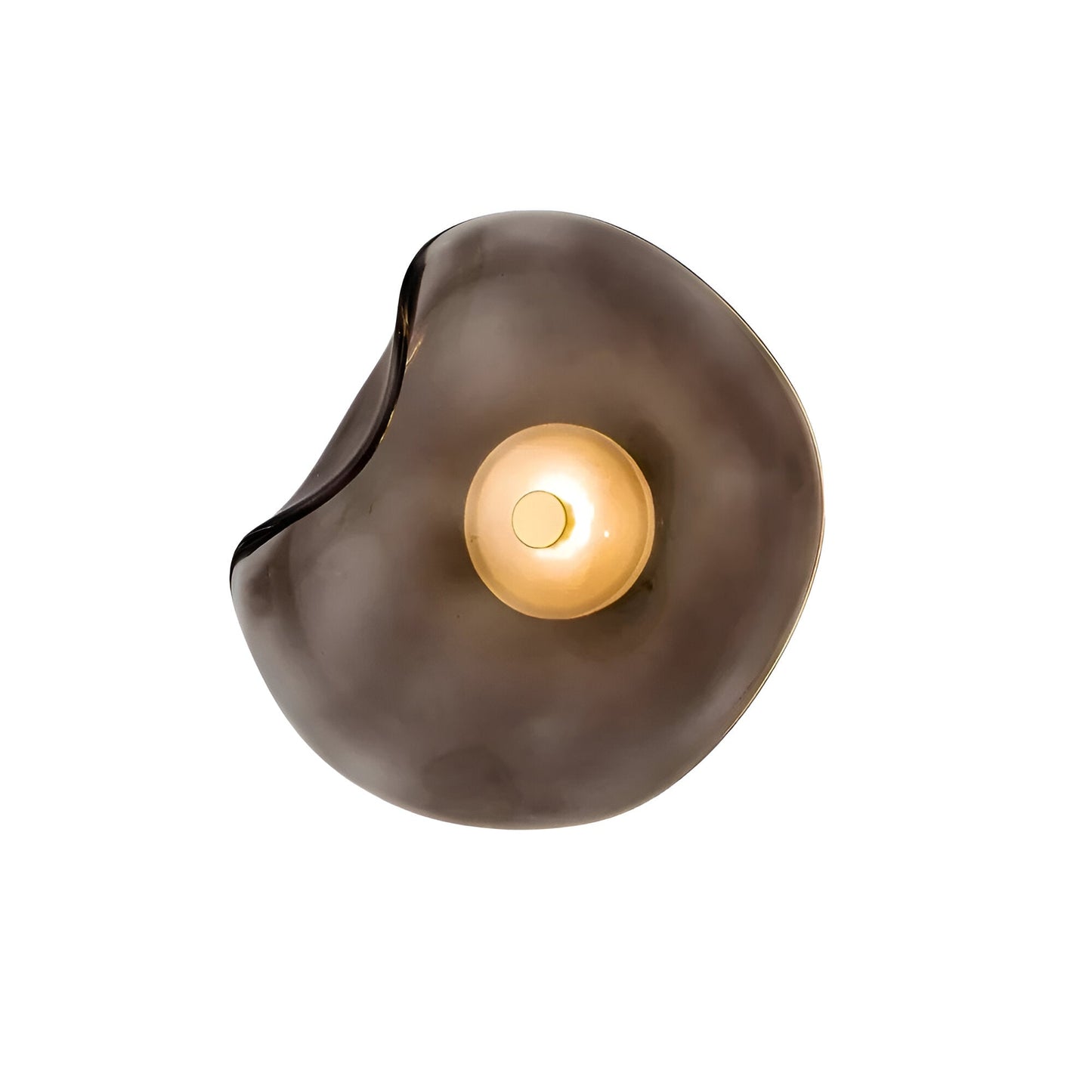 Curved Glass Wall Light in Nordic Japandi Style | Glazia