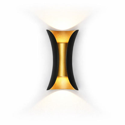 Curved Outdoor LED Wall Light Modern Design | Renvix