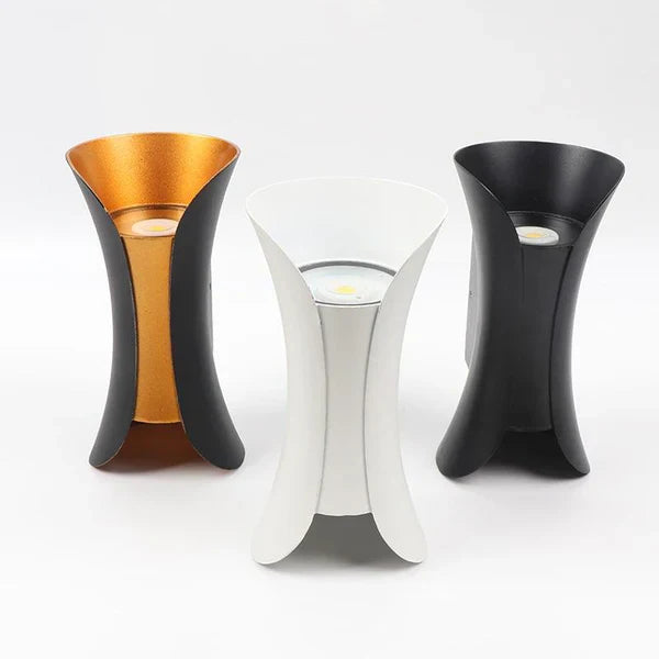 Curved Outdoor LED Wall Light Modern Design | Renvix