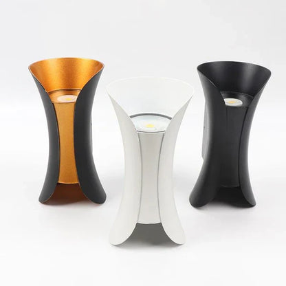 Curved Outdoor LED Wall Light Modern Design | Renvix