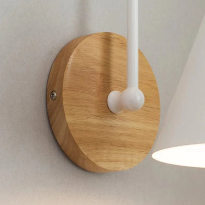 Curved Wood and Metal Modern Interior Wall Light | Yorven