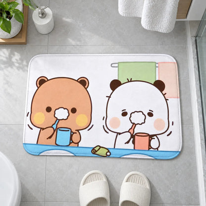 Cushioned Cartoon Graphic Bath Mat