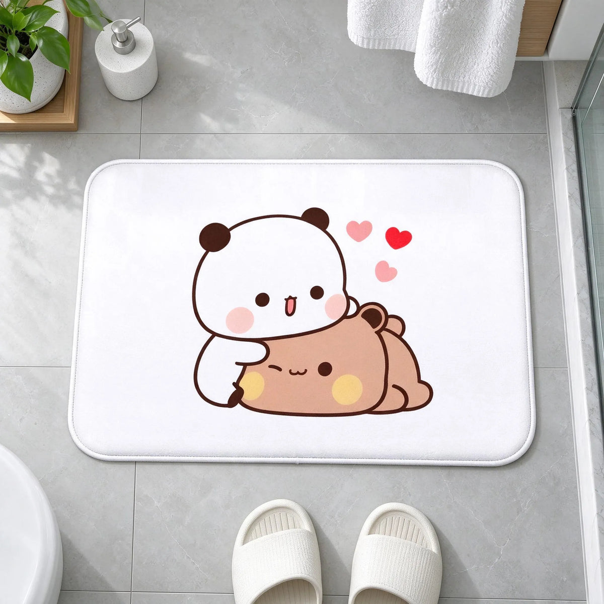 Cushioned Cartoon Graphic Bath Mat