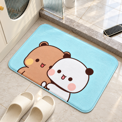 Cushioned Cartoon Graphic Bath Mat