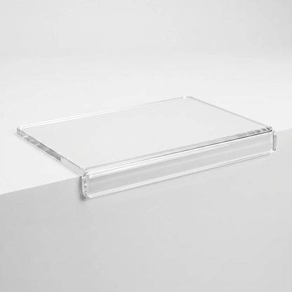 Cutting Board Clear Acrylic with Counter Edge Lip