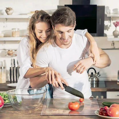 Cutting Board Clear Acrylic with Counter Edge Lip