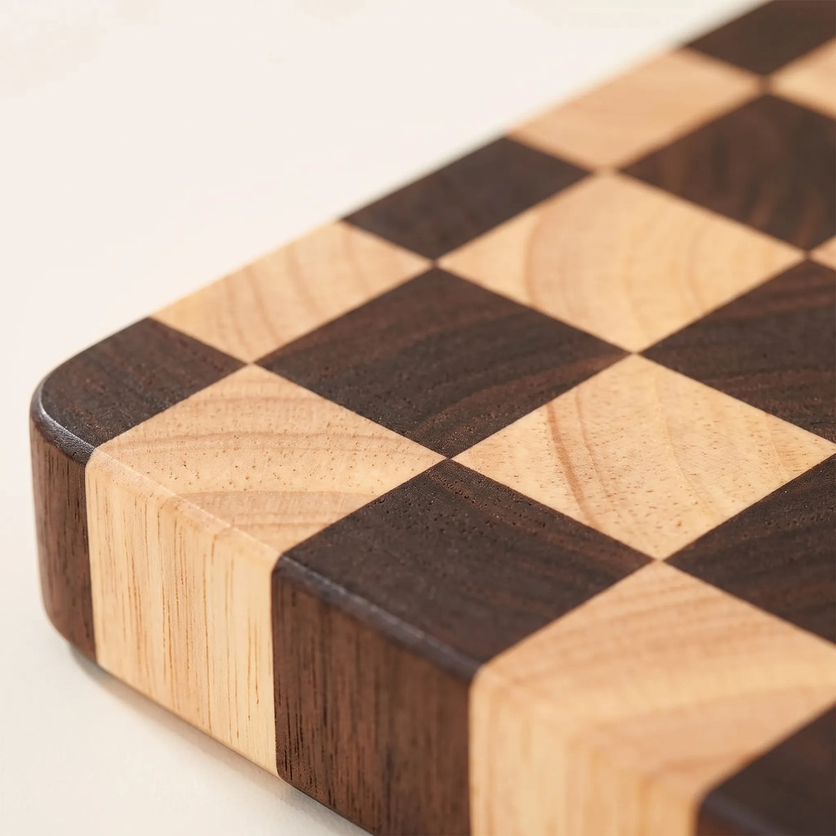 Cutting Board End Grain Butcher Block Checkerboard Design