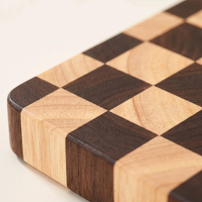 Cutting Board End Grain Butcher Block Checkerboard Design