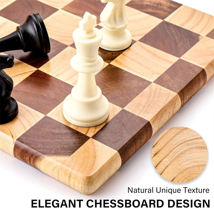 Cutting Board End Grain Butcher Block Checkerboard Design