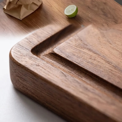 Cutting Board Wooden with Deep Juice Groove