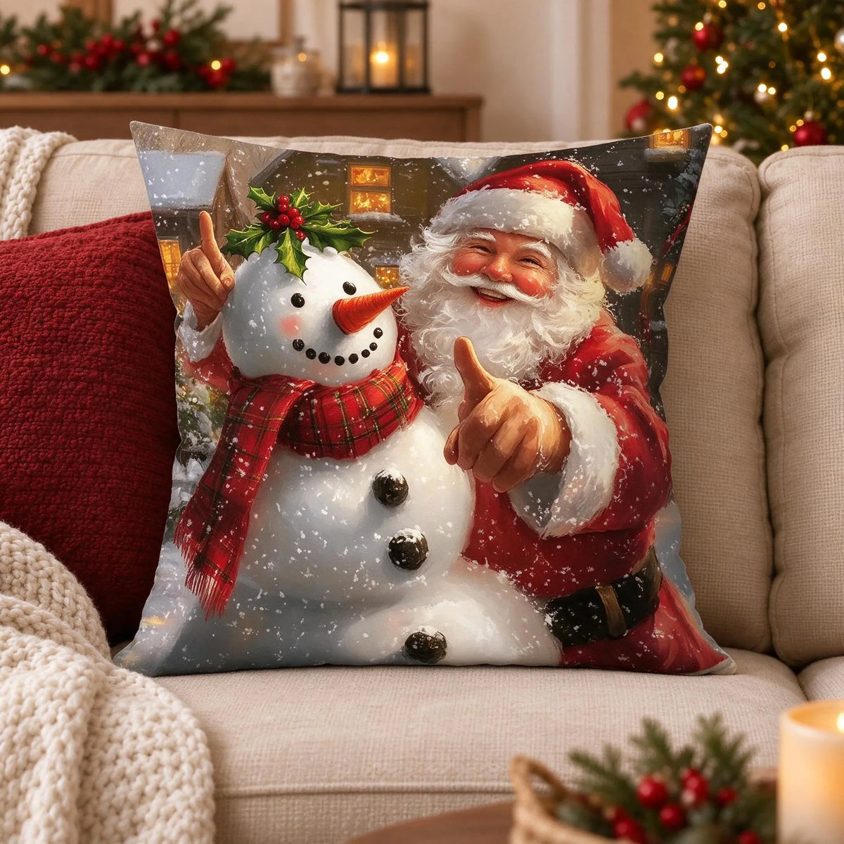 Decorative Christmas Sofa Pillow Covers