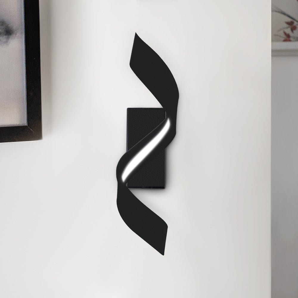 Decorative LED Ribbon Spiral Wall Sconce Indoor Outdoor | Vardel