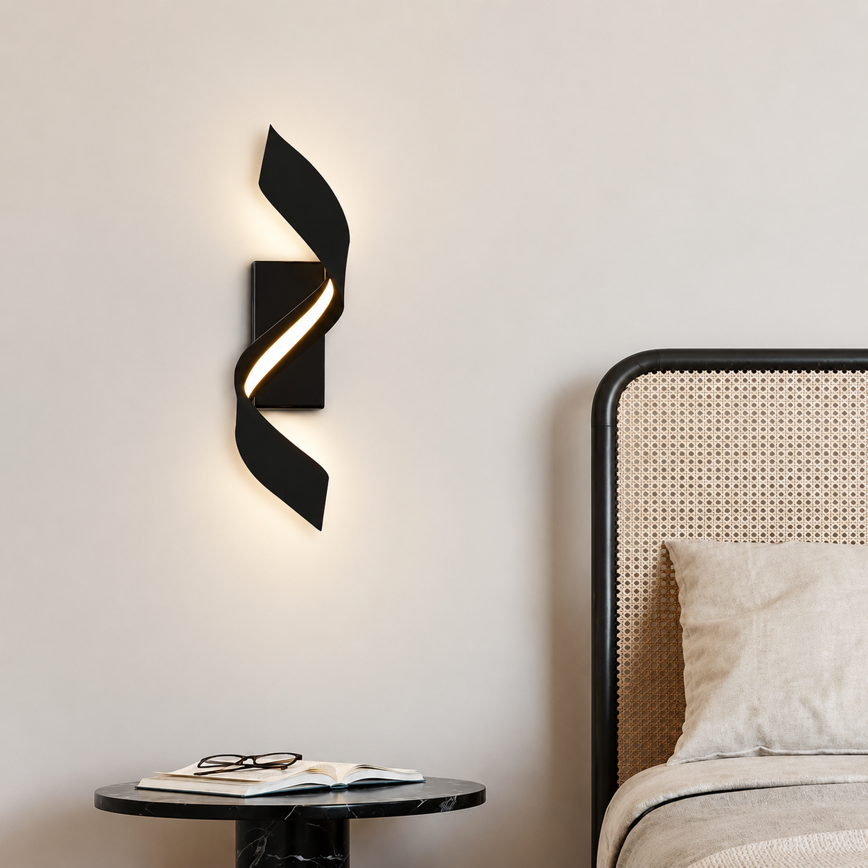 Decorative LED Ribbon Spiral Wall Sconce Indoor Outdoor | Vardel