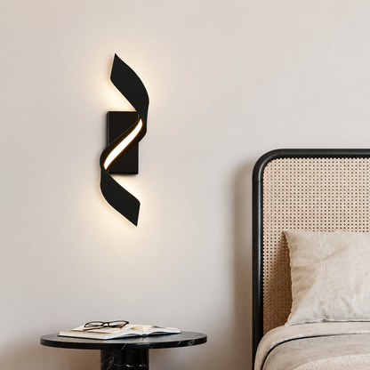Decorative LED Ribbon Spiral Wall Sconce Indoor Outdoor | Vardel
