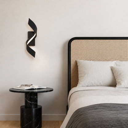 Decorative LED Ribbon Spiral Wall Sconce Indoor Outdoor | Vardel