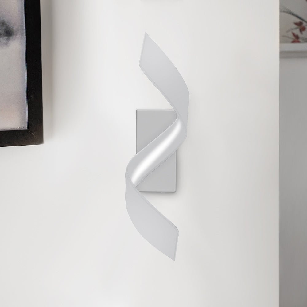 Decorative LED Ribbon Spiral Wall Sconce Indoor Outdoor | Vardel