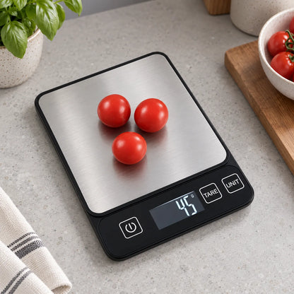 Digital Food Scale with Stainless Steel Platform and Tare Function