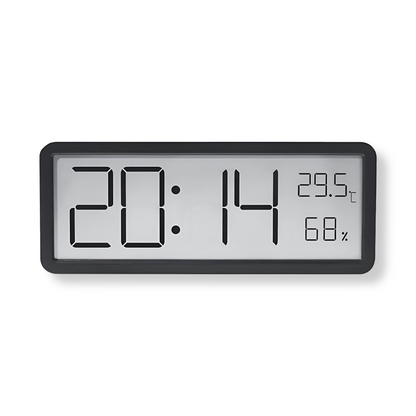 Digital LED Wall Clock Temperature Humidity Display | Calvedo