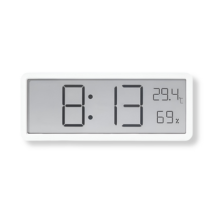 Digital LED Wall Clock Temperature Humidity Display | Calvedo